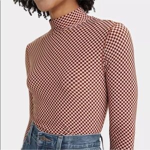 Levi’s Second Skin Checkered Mockneck XS